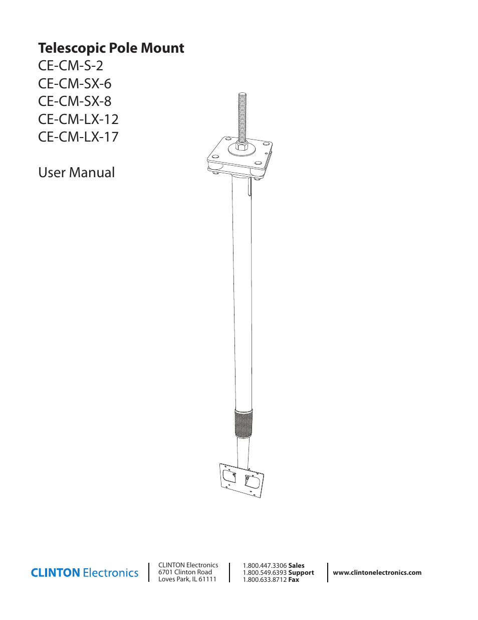 Clinton Electronics CE-CM-LX-17-B User Manual | 4 pages