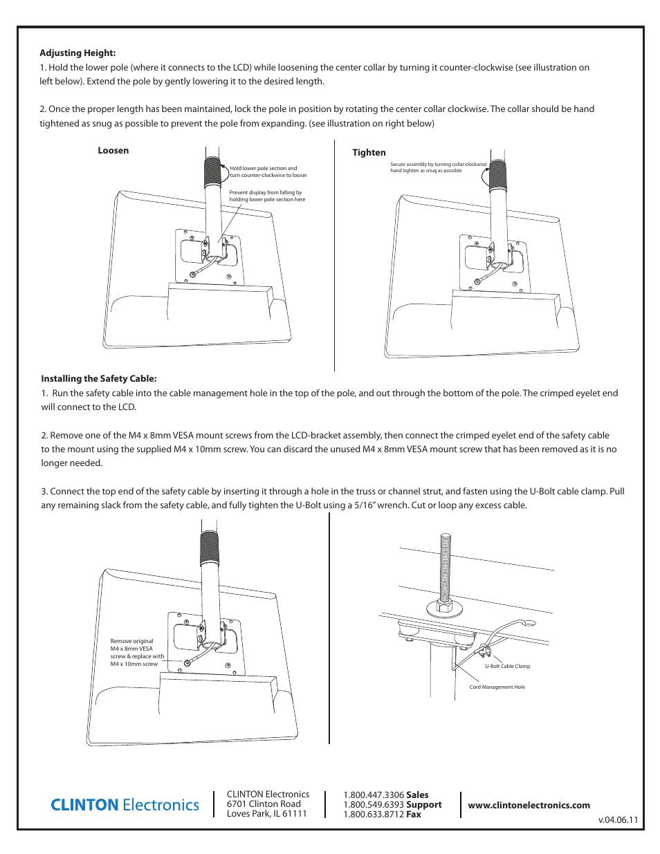 Clinton Electronics CE-CM-LX-17-B User Manual | Page 4 / 4