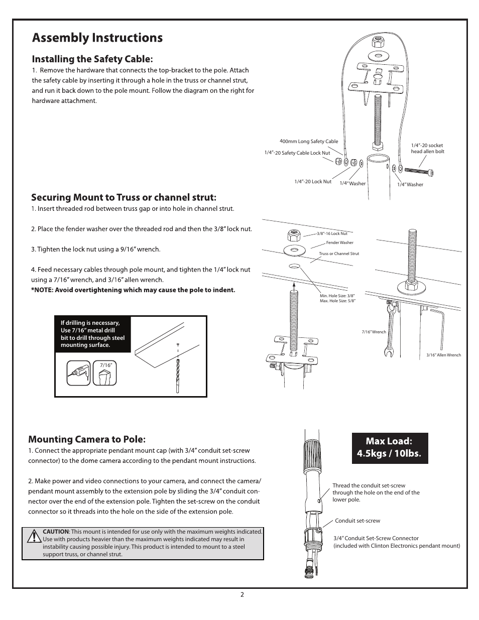 Clinton Electronics CE-CP12B User Manual | Page 3 / 4