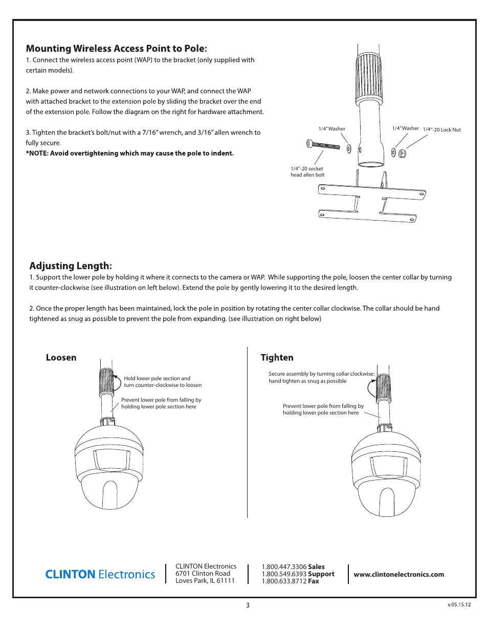 Clinton Electronics CE-CP12B User Manual | Page 4 / 4