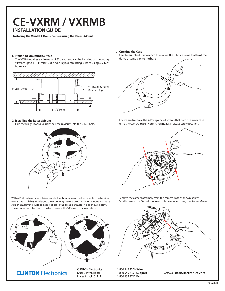 Clinton Electronics CE-VXRMB User Manual | 2 pages