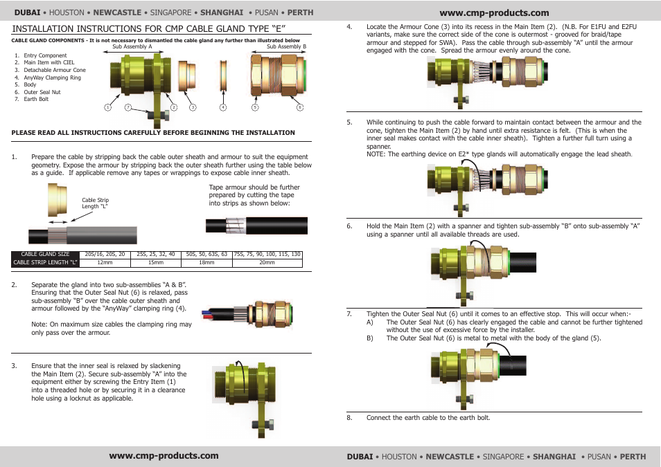 CMP E2FWC User Manual | Page 2 / 2