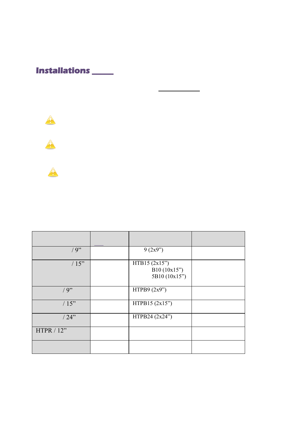 Installations | Cyron Lighting HTW1000 RGB User Manual | Page 3 / 8