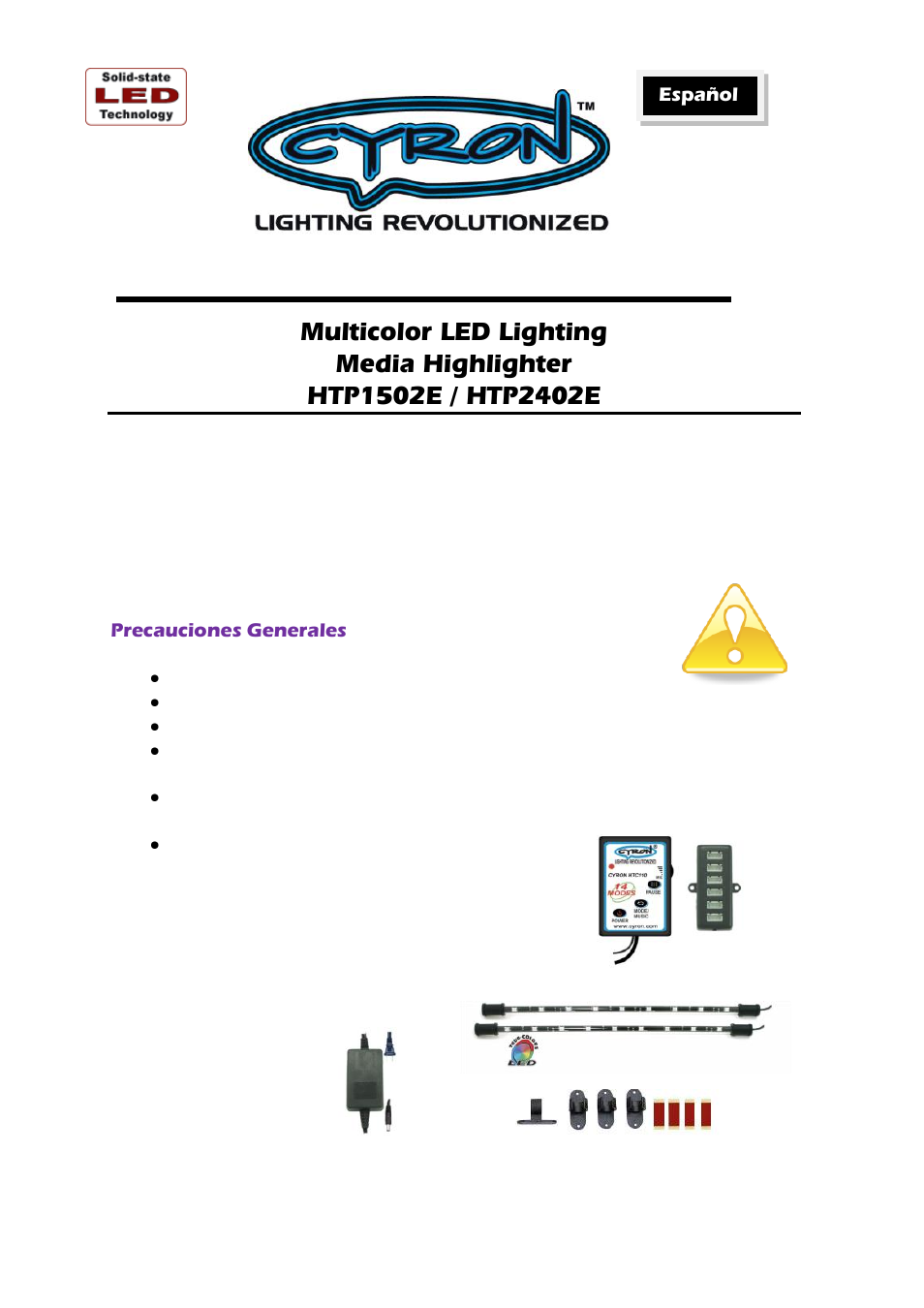 Cyron Lighting HTP1502E User Manual | Page 7 / 12