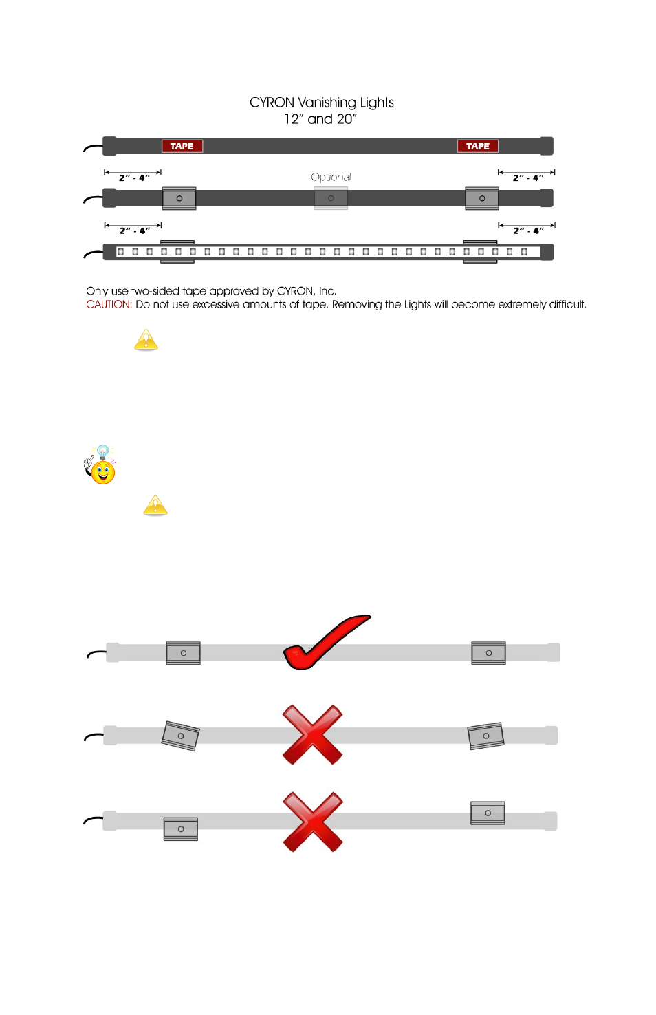 Cyron Lighting Vanishing Lights User Manual | Page 5 / 8