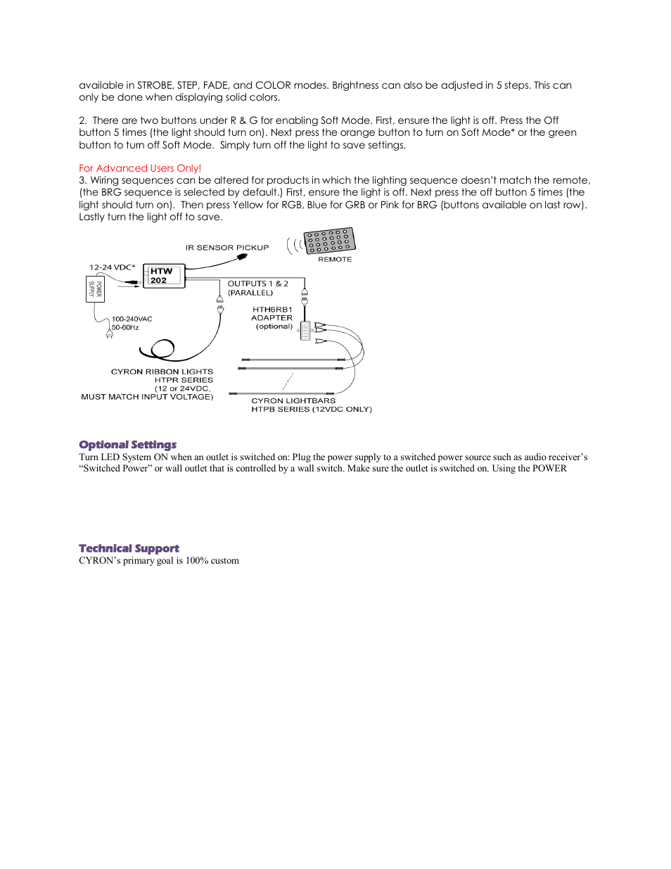 Cyron Lighting HT1502W2 User Manual | Page 3 / 4