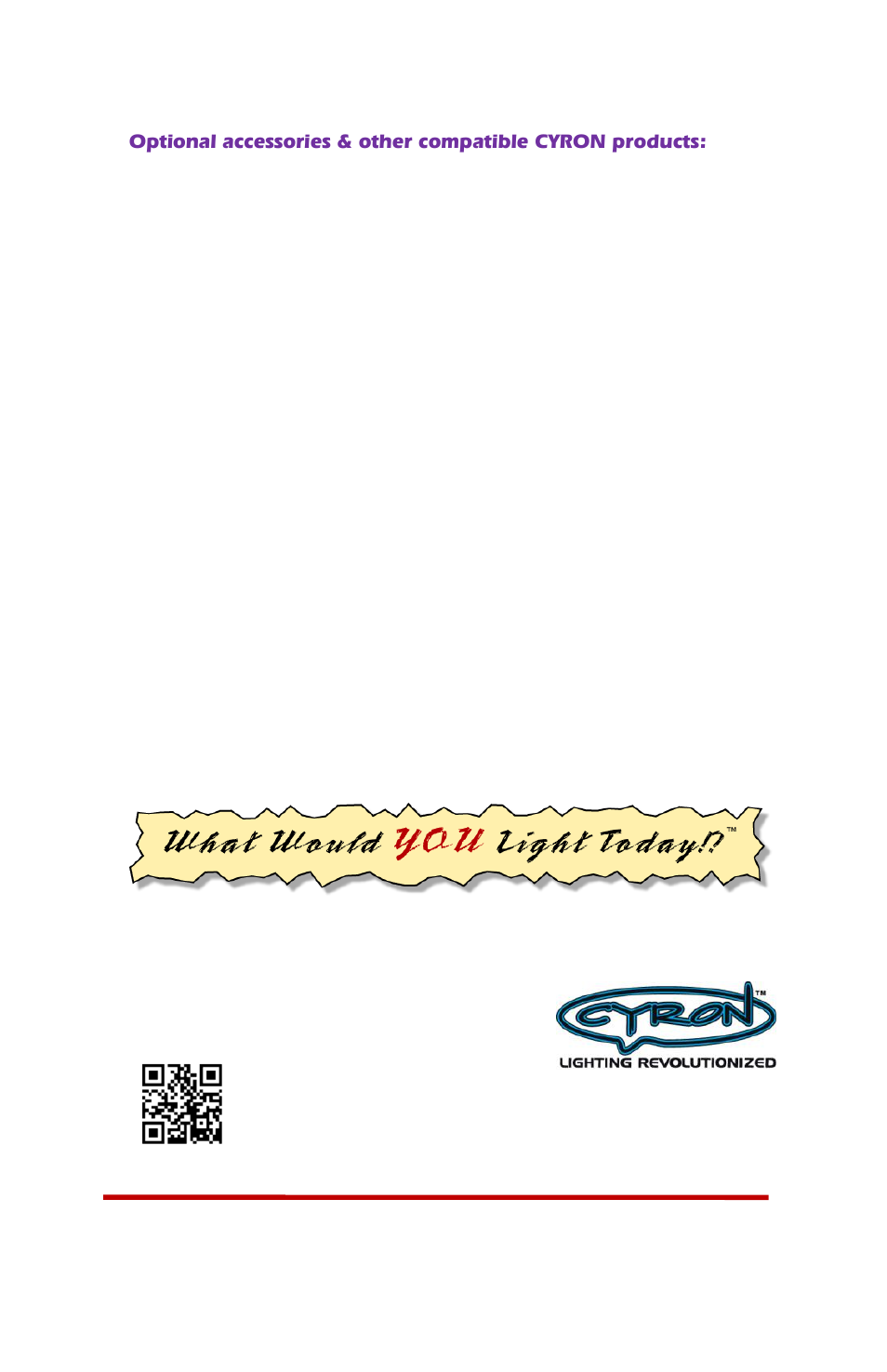 Cyron Lighting HTP904E User Manual | Page 12 / 12