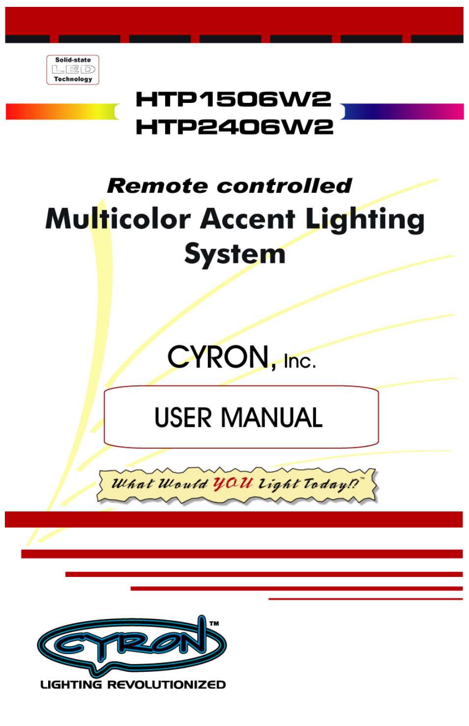 Cyron Lighting HTP2406W2 User Manual | 8 pages