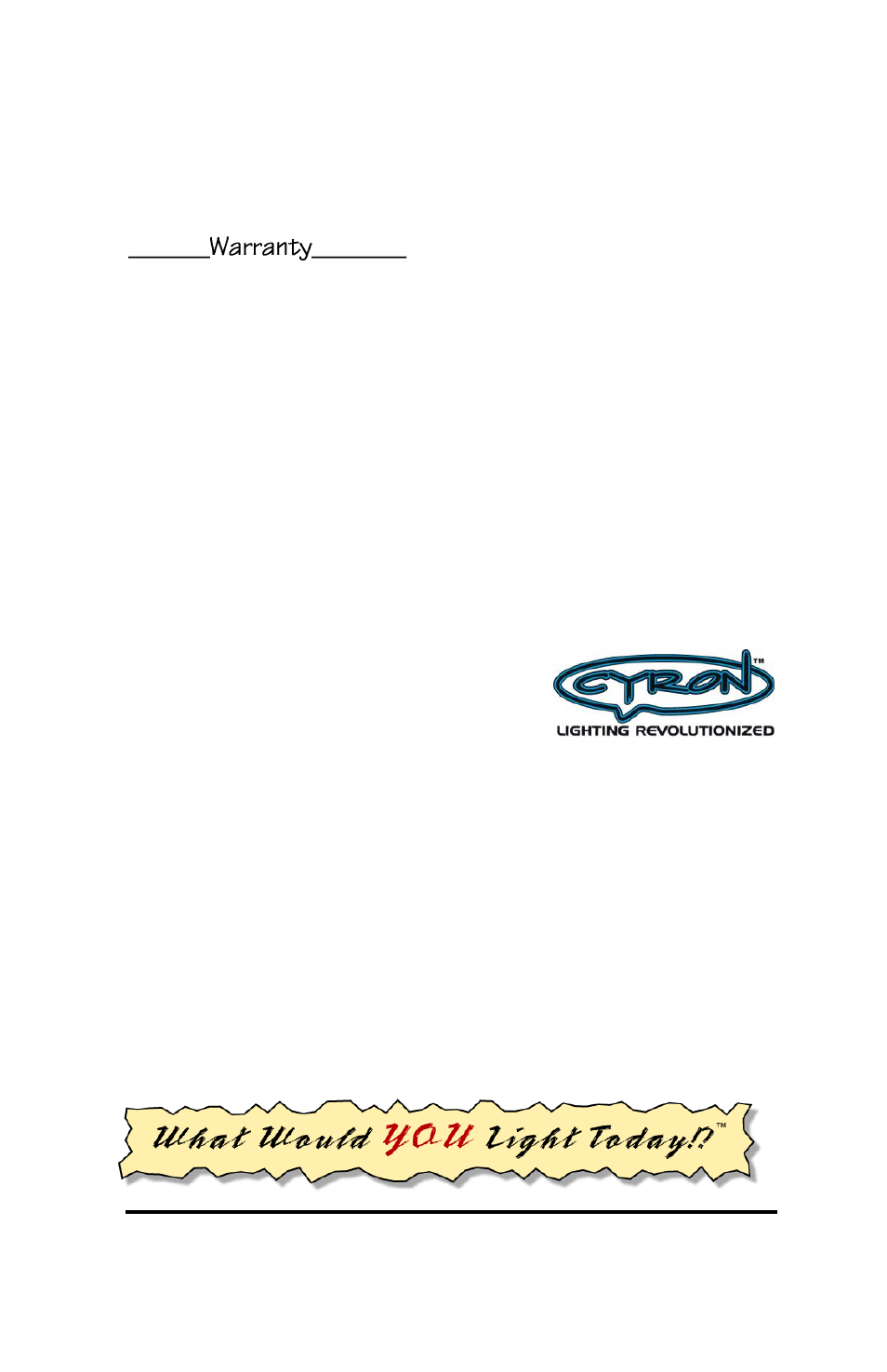 Cyron Lighting CLS1201-2401 User Manual | Page 8 / 8