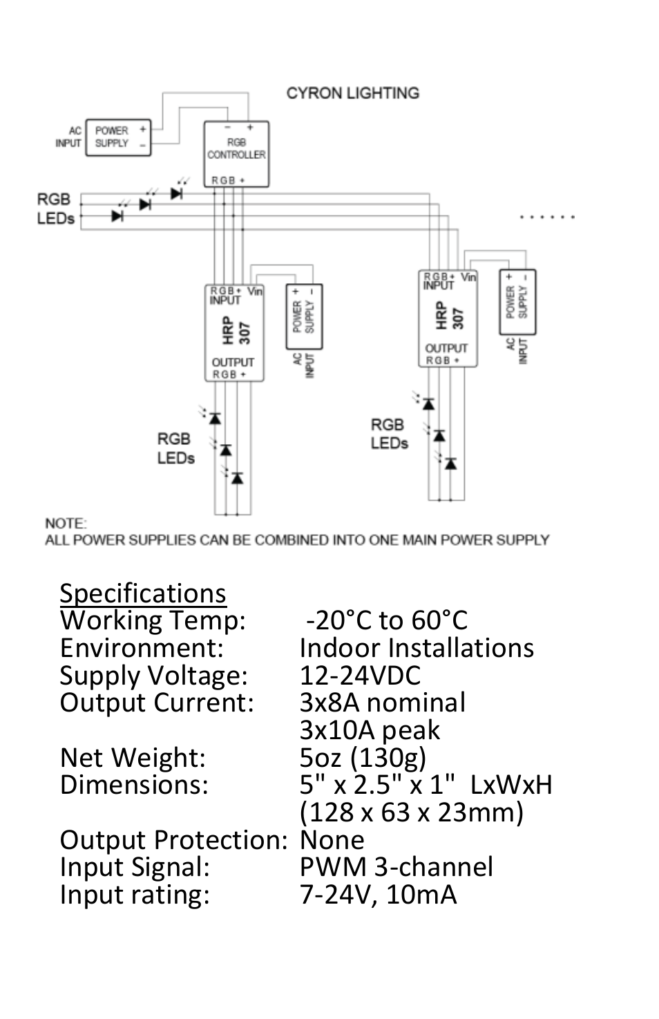 Cyron Lighting HRP307 User Manual | Page 4 / 4