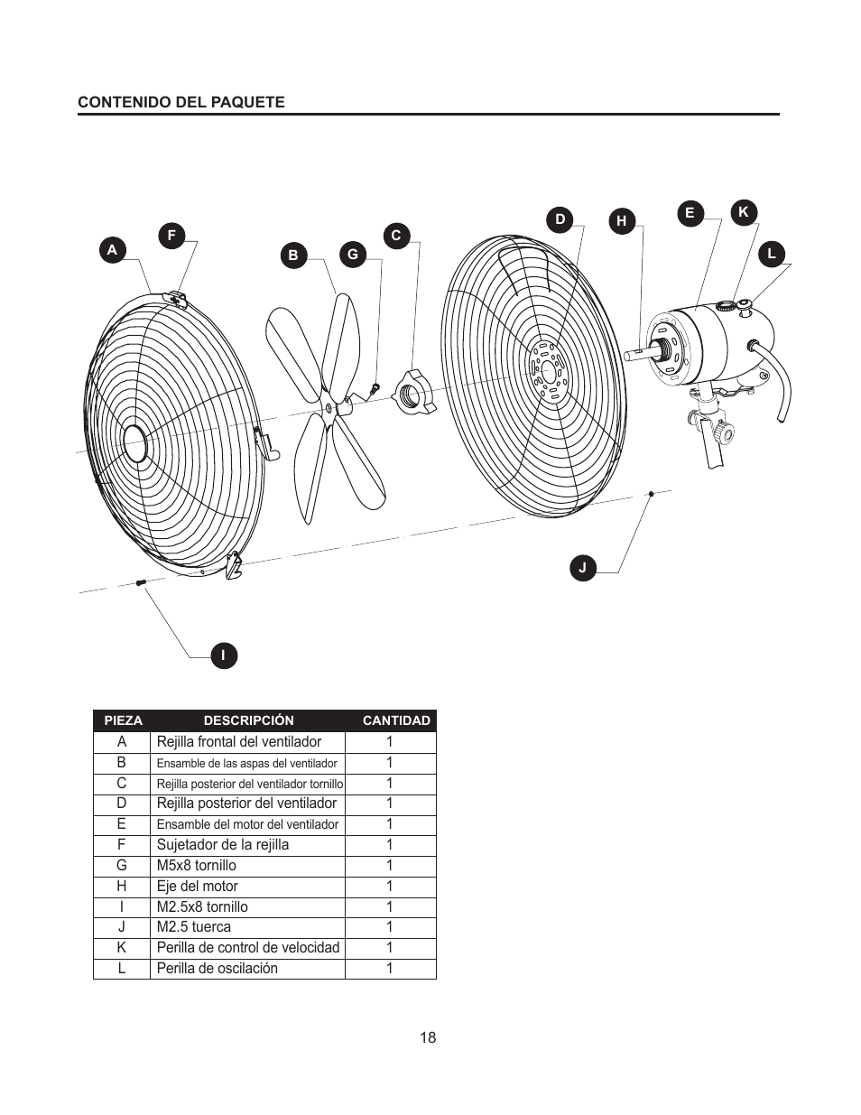 Artwork disclaimers font legend, Peligro, Instrucciones de montaje del ventilador cabeza | DECO BREEZE Fan Head User Manual | Page 18 / 24