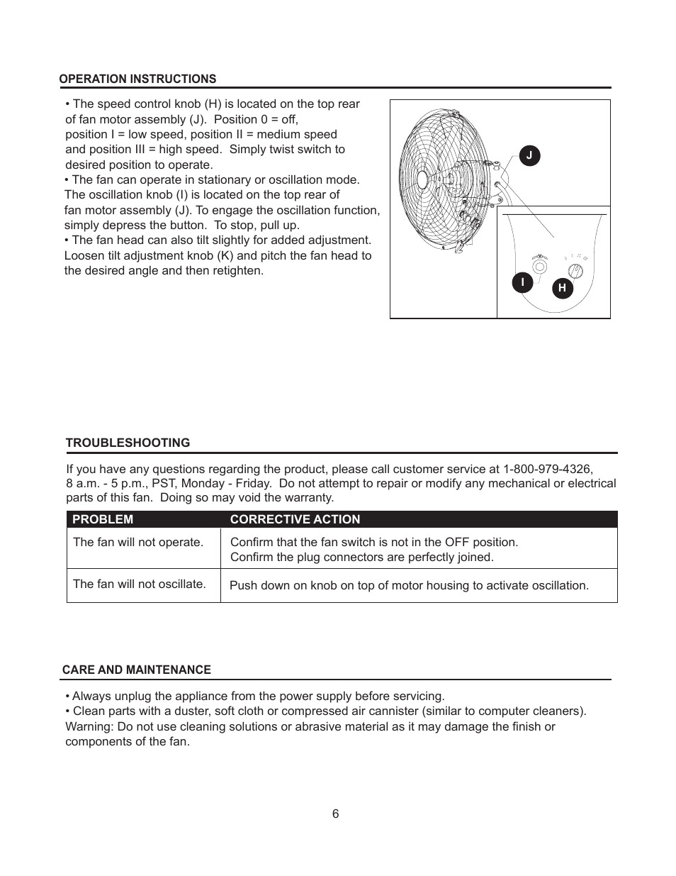 Artwork disclaimers font legend, Danger, Fan head assembly instructions | DECO BREEZE Fan Head User Manual | Page 6 / 24