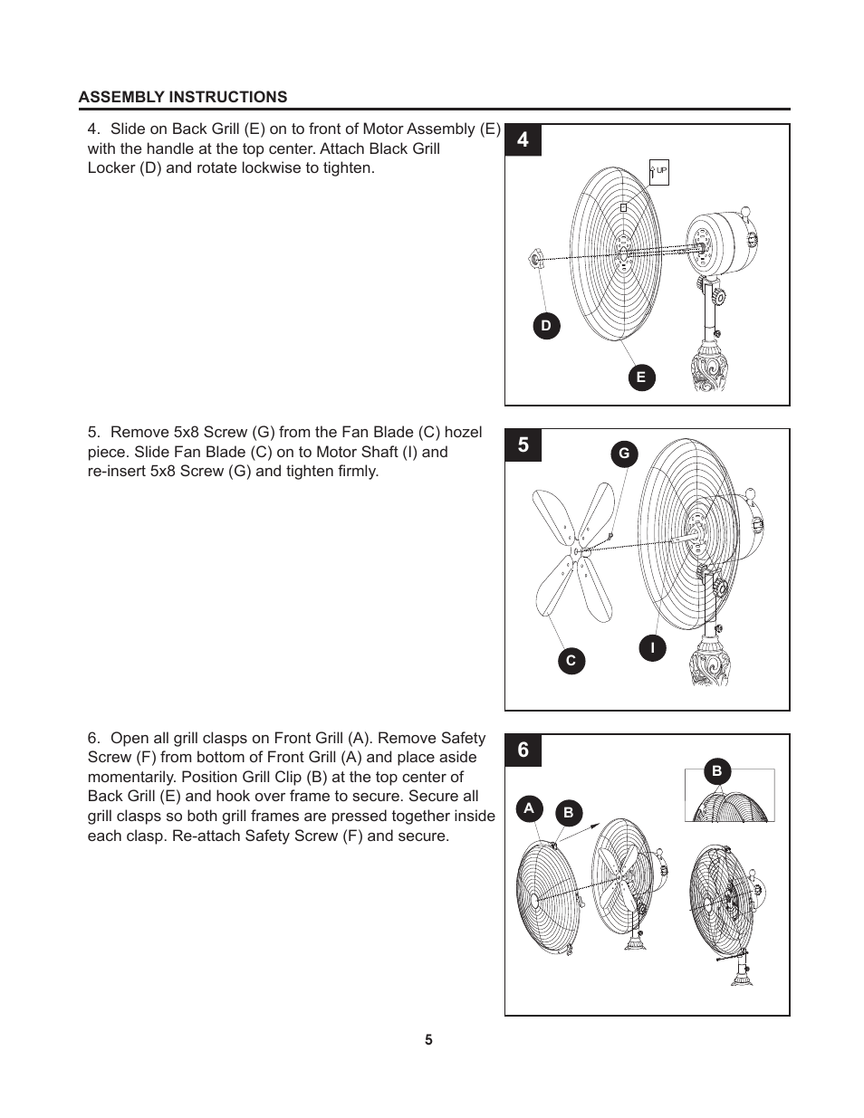 Artwork disclaimers font legend, Danger, Decorative floor fan | DECO BREEZE Decorative Floor Fan User Manual | Page 5 / 27