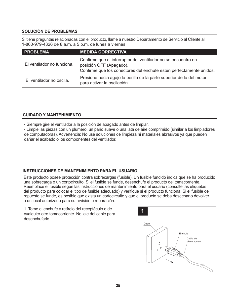 Artwork disclaimers font legend, Peligro, Ventilador de mesa decorativas | DECO BREEZE Decorative Tabletop Fan User Manual | Page 25 / 27