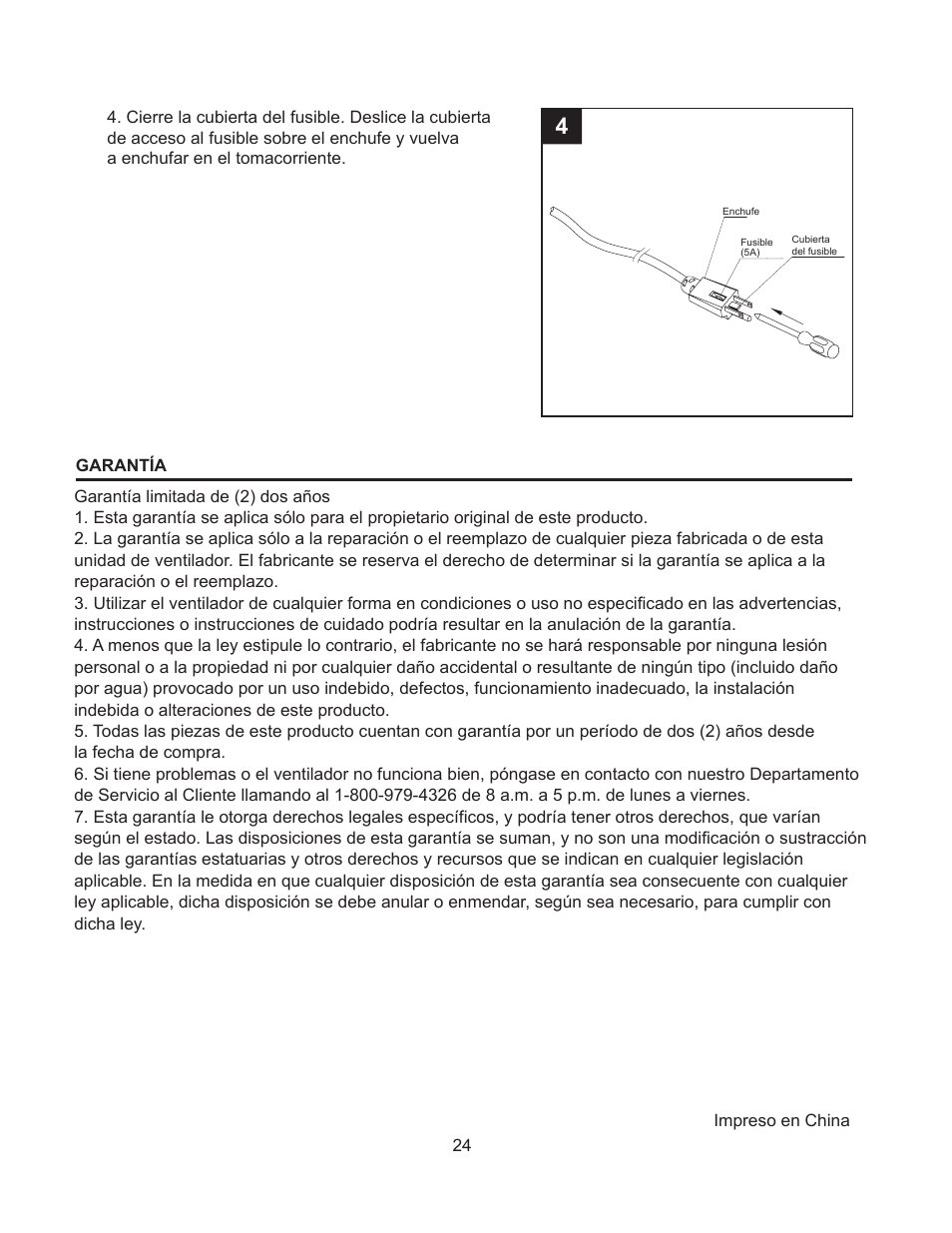 Artwork disclaimers font legend, Peligro, Mesa decorativas comienzo ventilador | DECO BREEZE Mosaic Decorative Tabletop Fan User Manual | Page 24 / 24