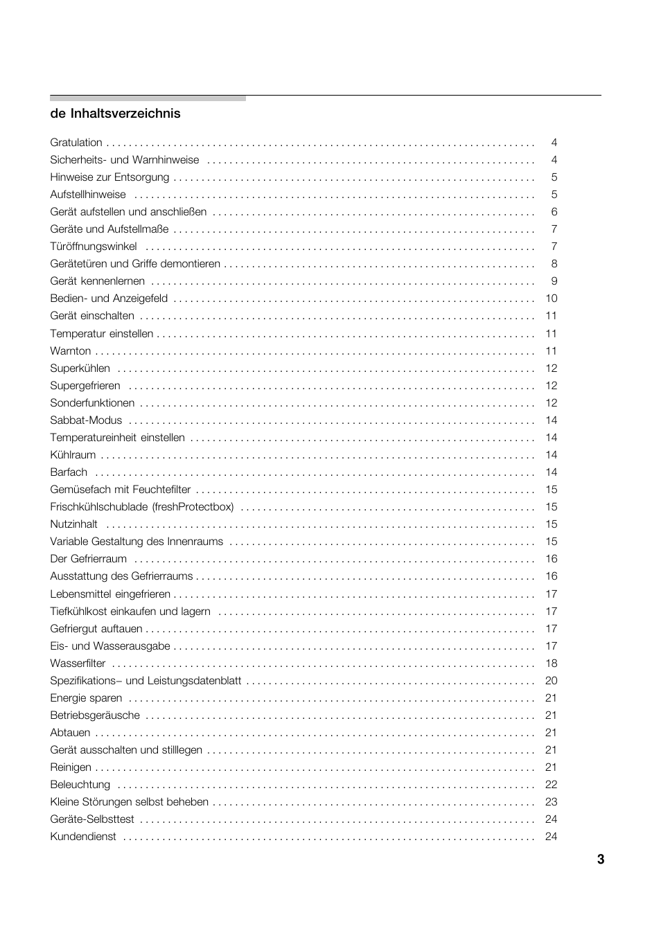 Neff K5935D1 User Manual | Page 3 / 140