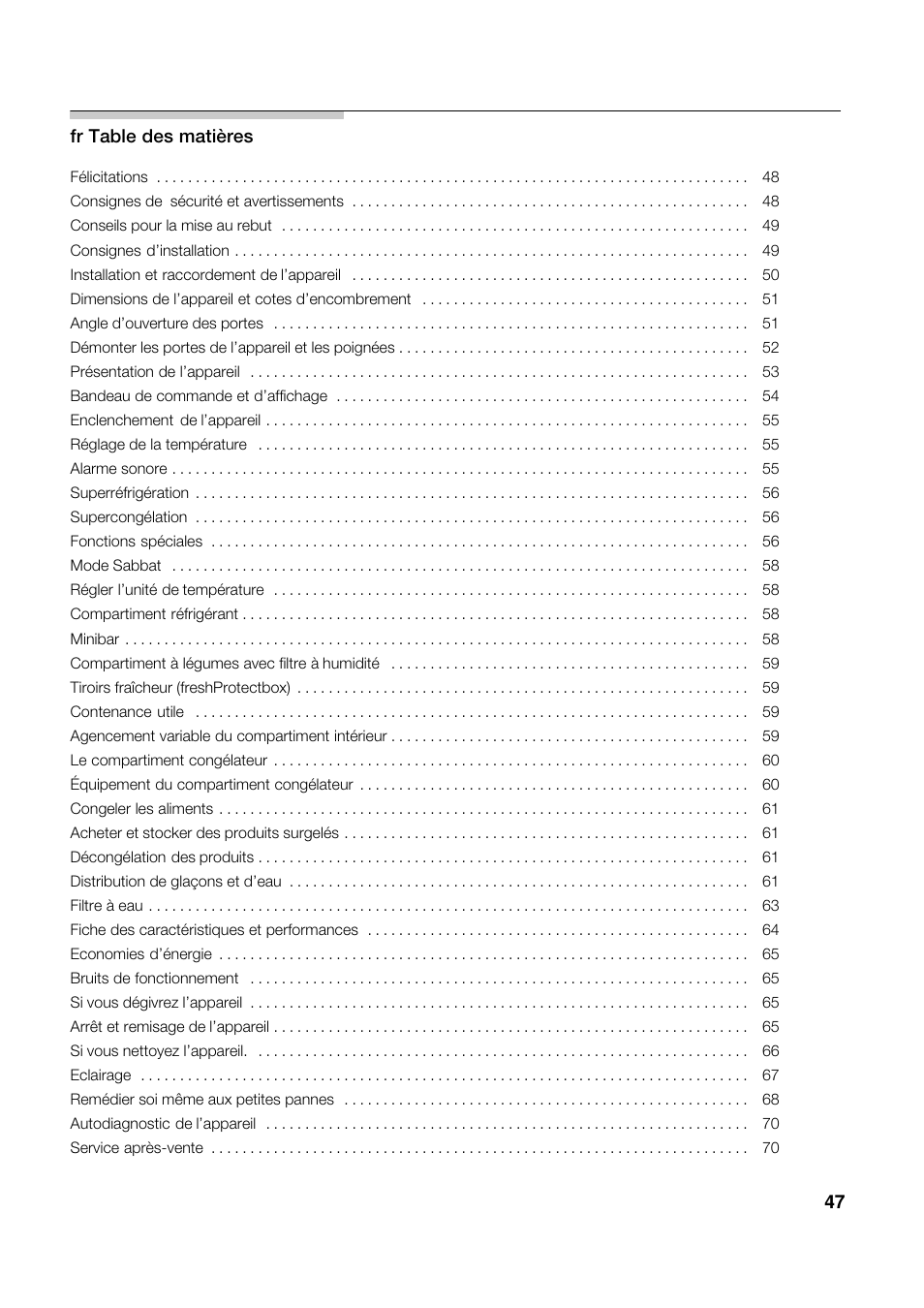 Neff K5950N1 User Manual | Page 47 / 140