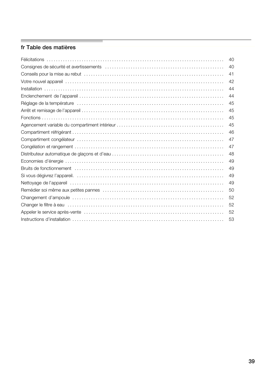Neff K3990X7 User Manual | Page 39 / 240