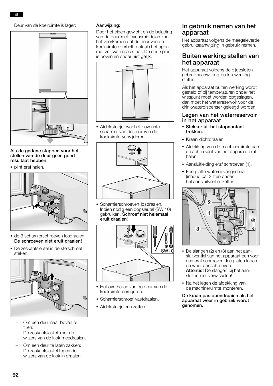 Buiten werking stellen van het apparaat | Neff K3990X7 User Manual | Page 92 / 240
