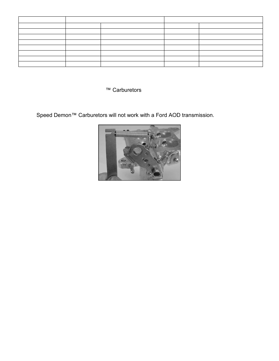 Ford kick-down linkage | Demon Fuel Systems 1563010VE User Manual | Page 17 / 18