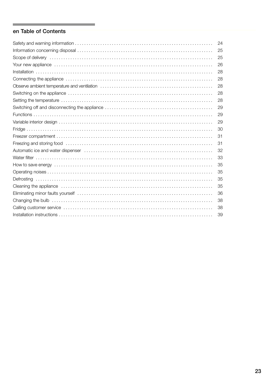 Neff K3990X7 User Manual | Page 23 / 263