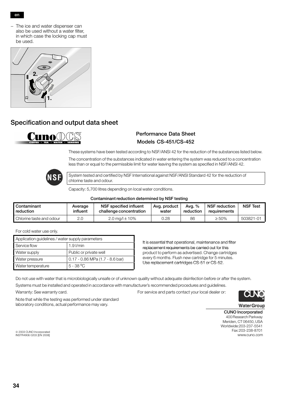 Specification and output data sheet | Neff K3990X7 User Manual | Page 34 / 263