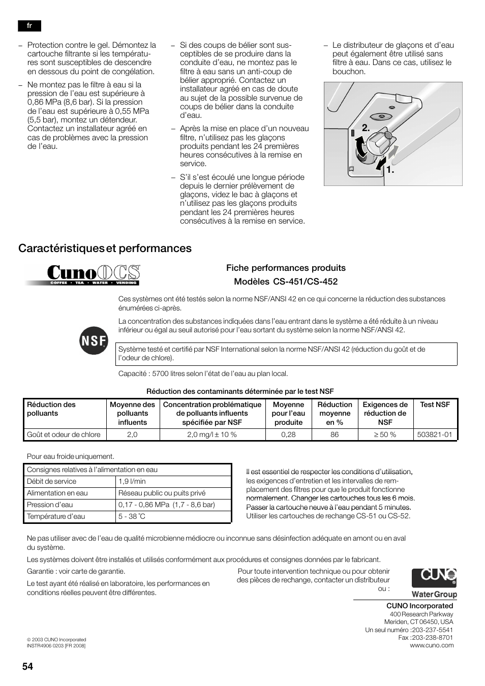 Caractéristiques et performances | Neff K3990X7 User Manual | Page 54 / 263