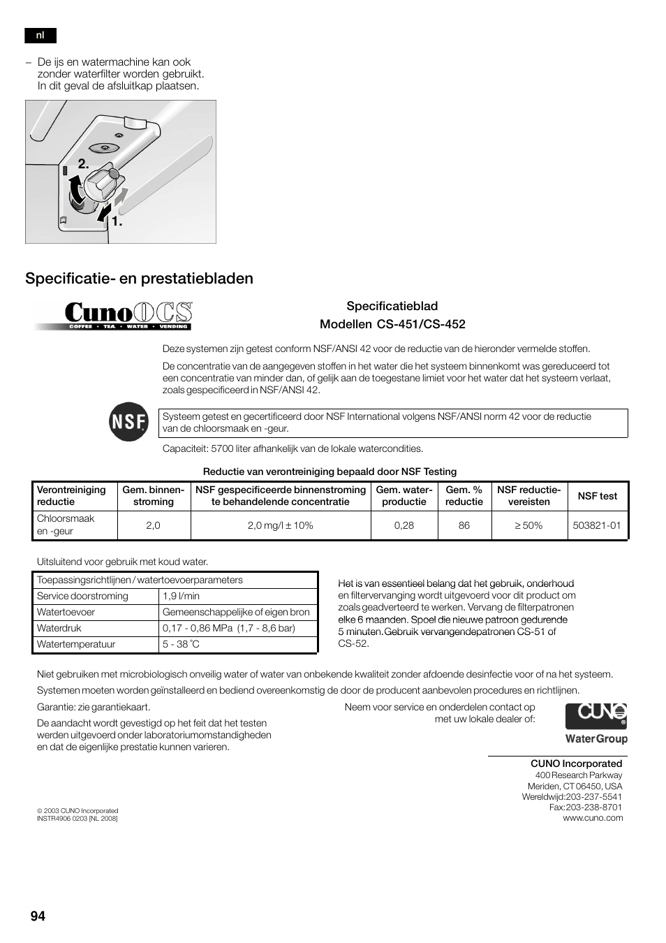 Specificatieć en prestatiebladen | Neff K3990X7 User Manual | Page 94 / 263