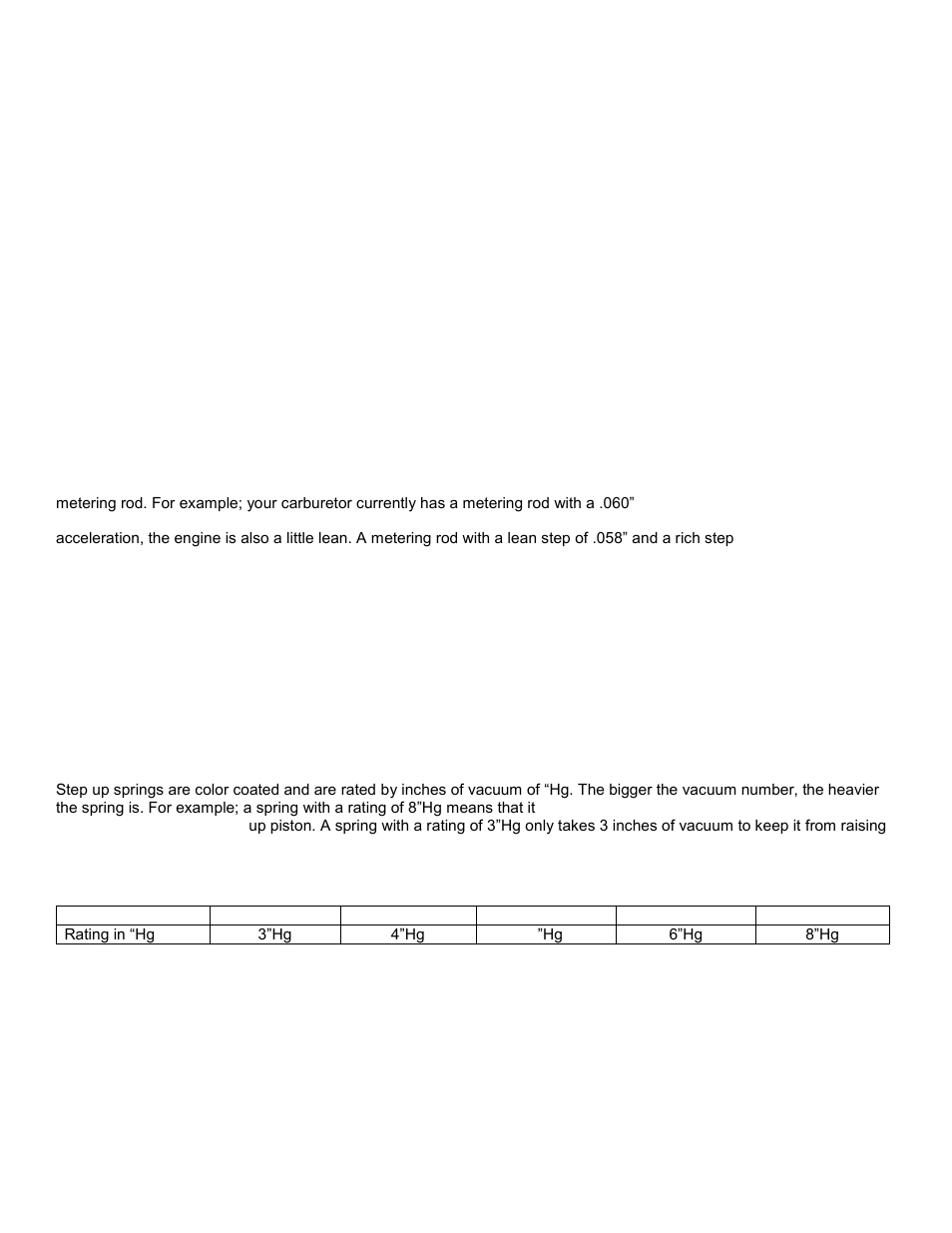 Steady state cruise tuning, Wide open throttle tuning | Demon Fuel Systems 1902 User Manual | Page 13 / 20