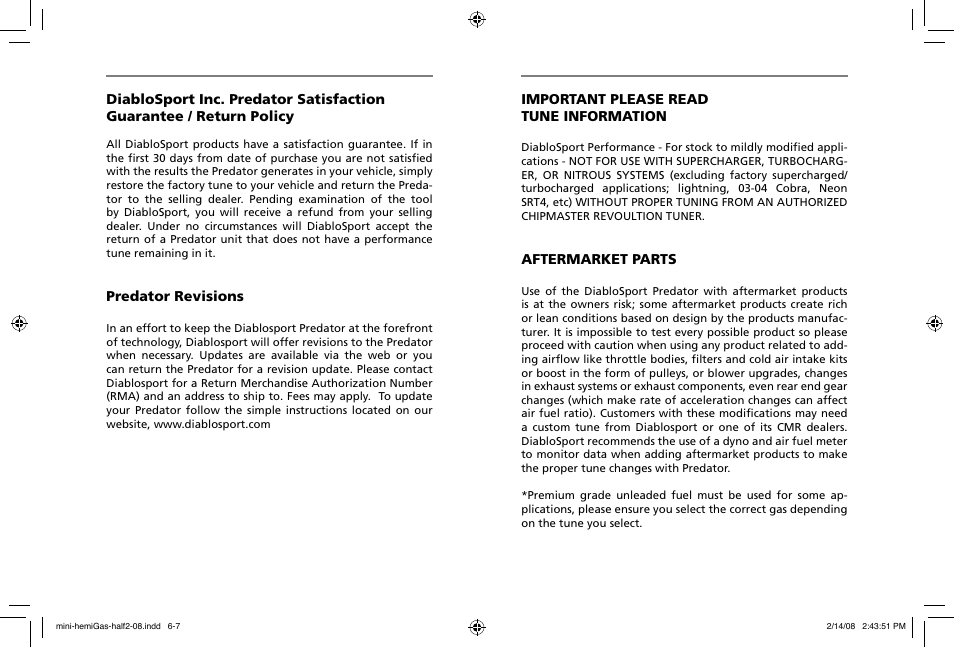 DiabloSport Predator User Manual User Manual | Page 4 / 9