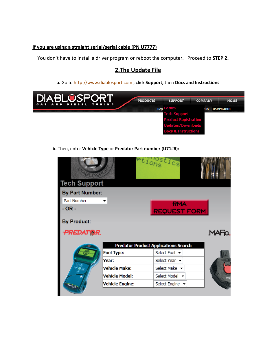 The update file | DiabloSport Predator Revision Update Instructions - Using Legacy Connect User Manual | Page 3 / 15