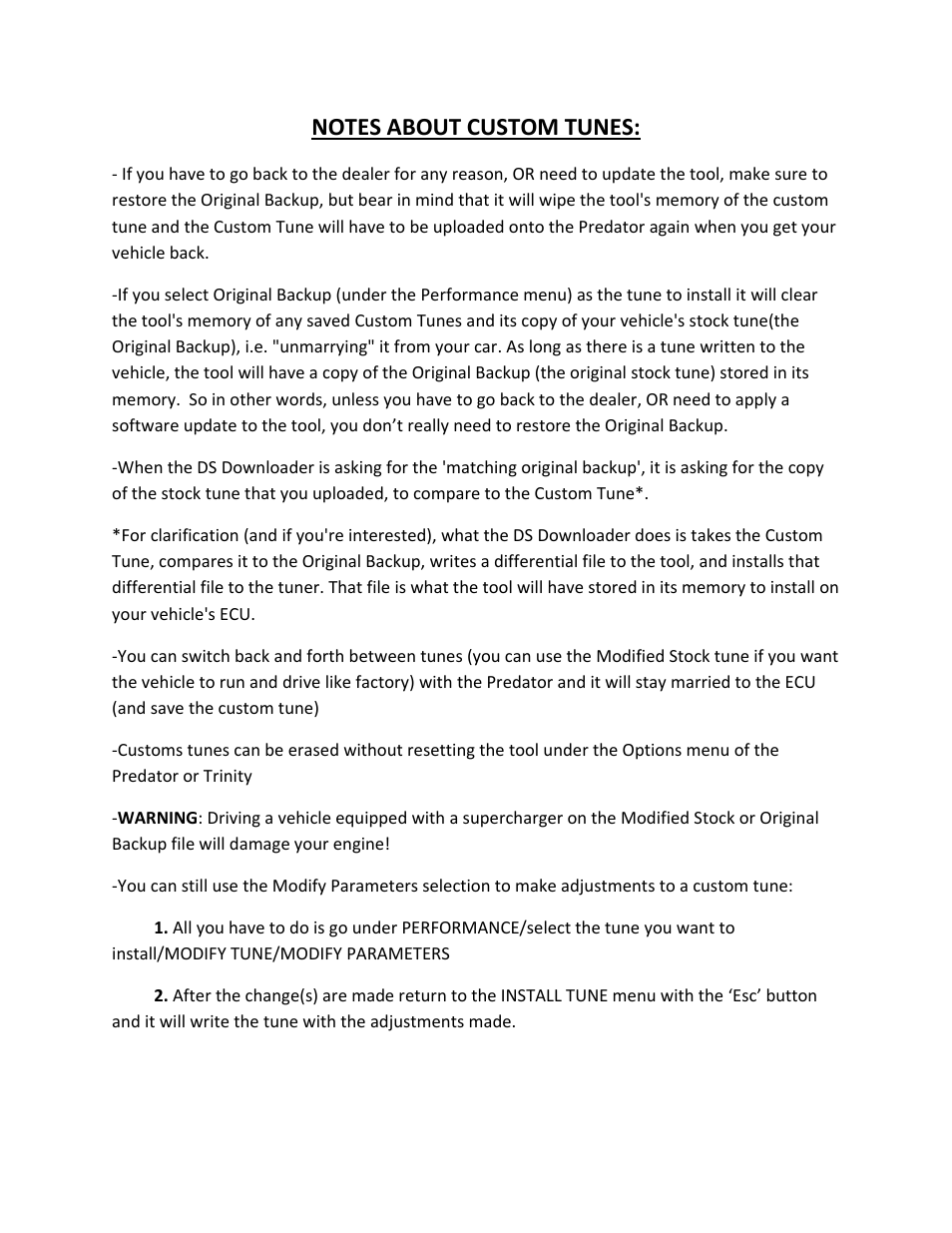 DiabloSport Trinity How To: Upload a Custom Tune to Your Predator or Trinity User Manual | Page 4 / 6