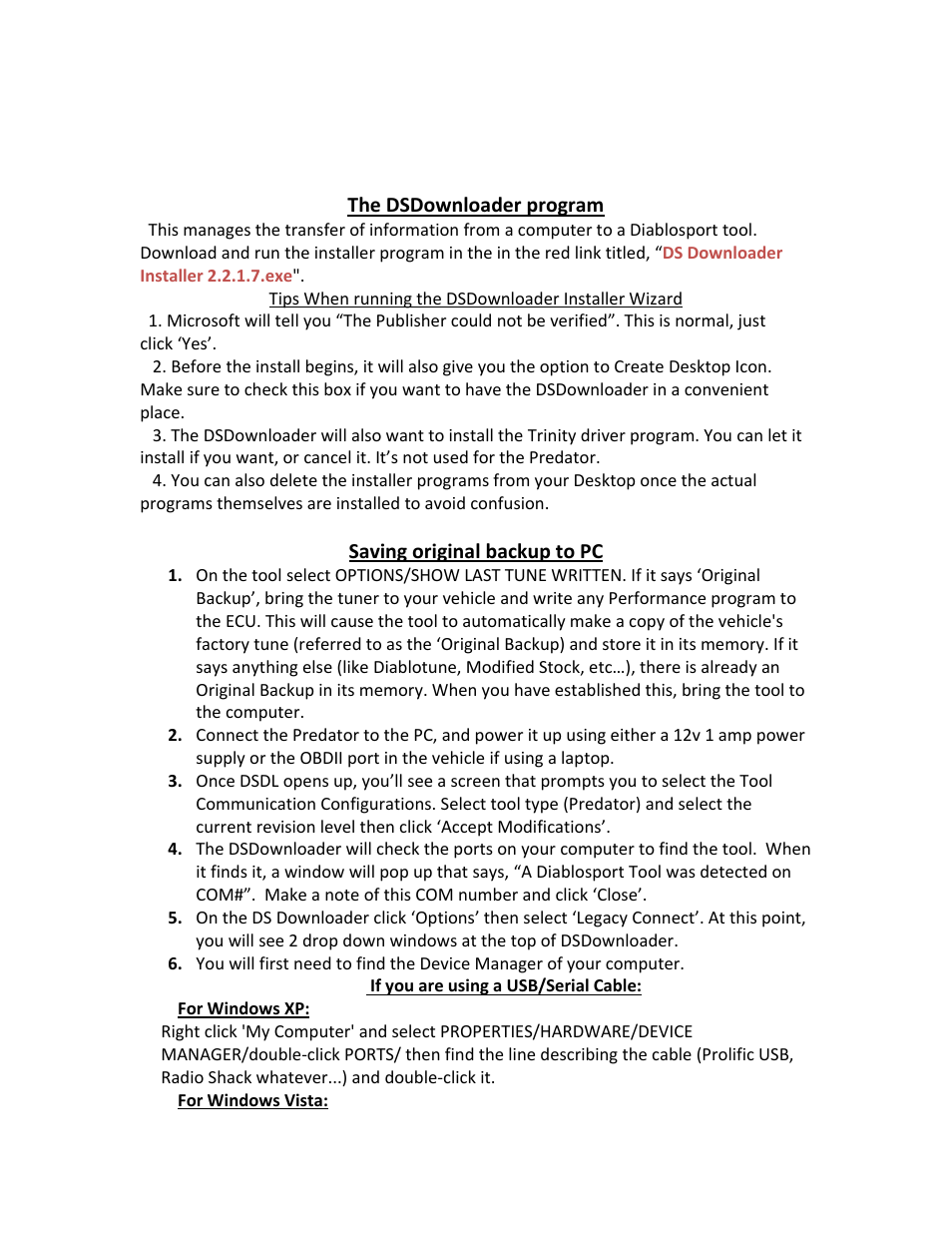 DiabloSport Predator U7153 Custom tune installation User Manual | Page 2 / 4