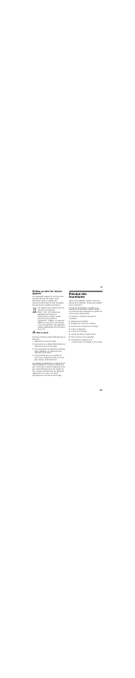 Mise au rebut de l'ancien appareil, Débranchez sa fiche mâle, Étendue des fournitures | La livraison comprend les pièces suivantes, Appareil encastrable, Équipement (selon le modèle), Sachet avec visserie de montage, Notice d’utilisation, Notice de montage, Carnet de service après-vente | Neff K6624X9  EU User Manual | Page 31 / 71