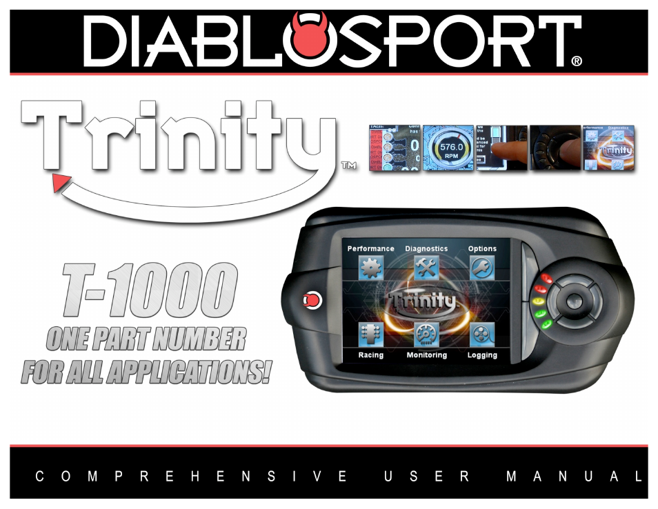 DiabloSport Trinity T-1000 Comprehensive User Manual User Manual | 33 pages