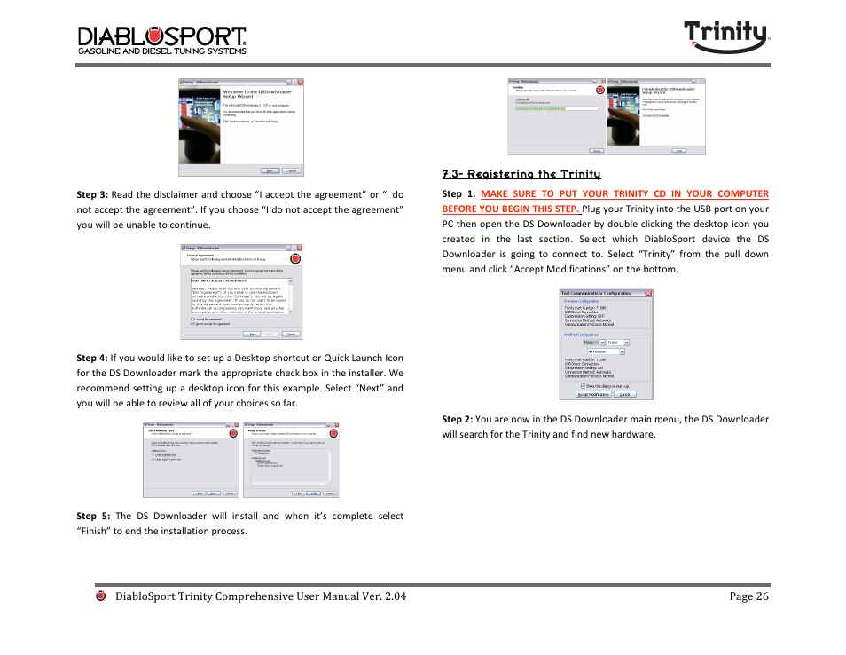 DiabloSport Trinity T-1000 Comprehensive User Manual User Manual | Page 26 / 33