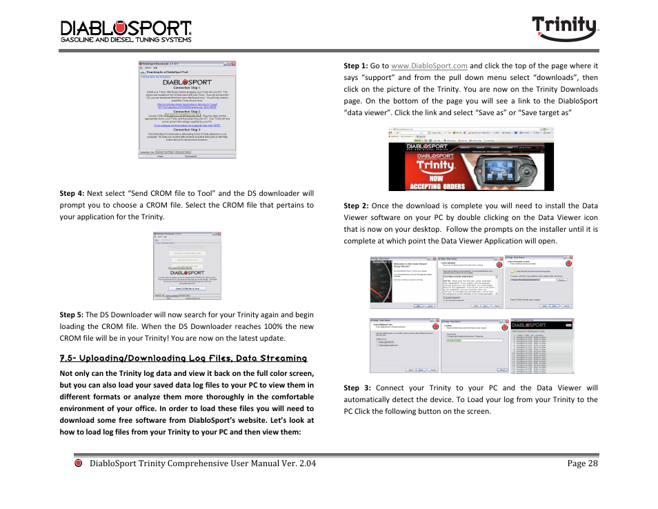DiabloSport Trinity T-1000 Comprehensive User Manual User Manual | Page 28 / 33