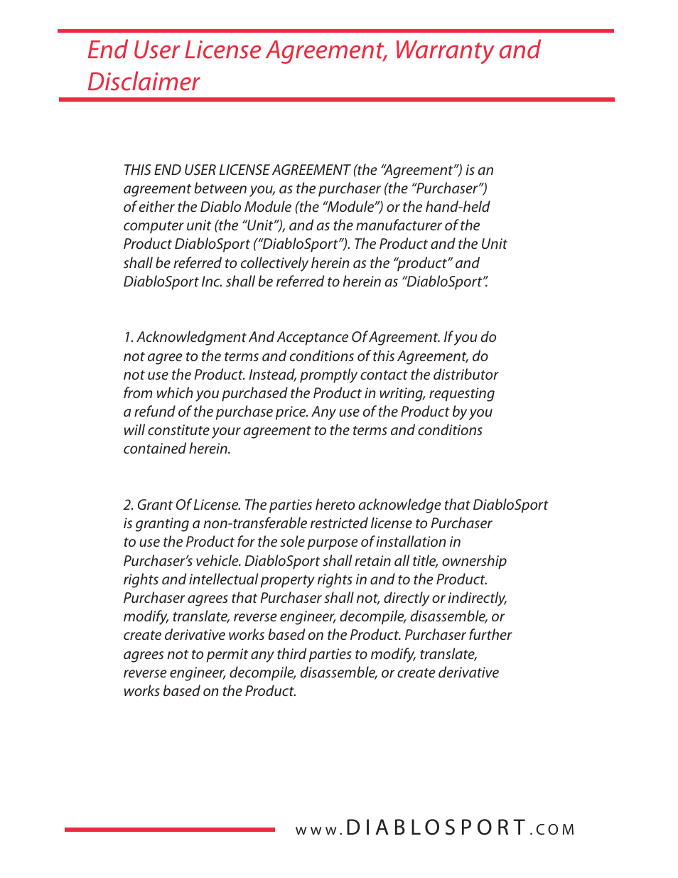 DiabloSport Extreme PowerPuck User Manual | Page 4 / 62