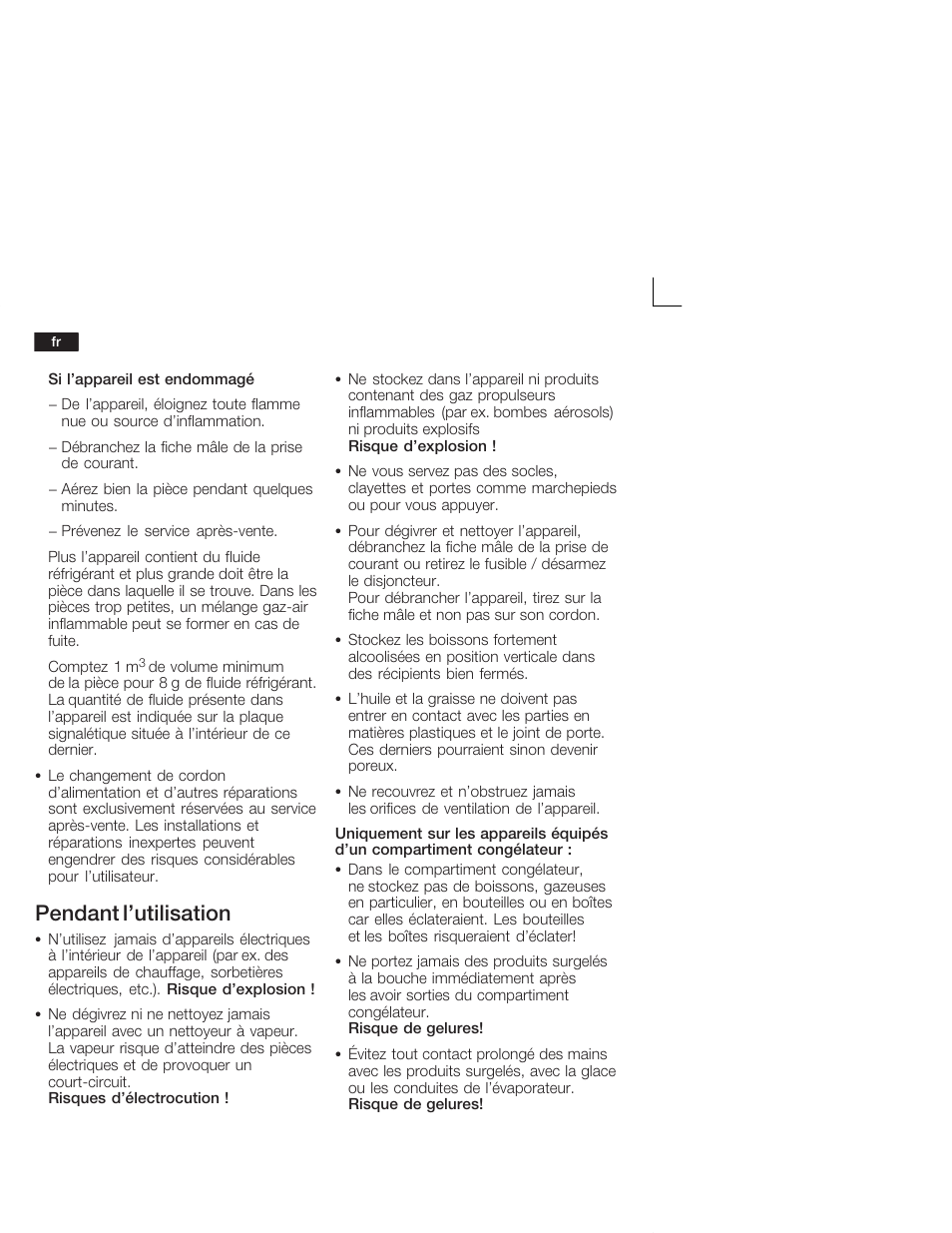 Pendant l'utilisation | Neff K1555X8 User Manual | Page 30 / 74