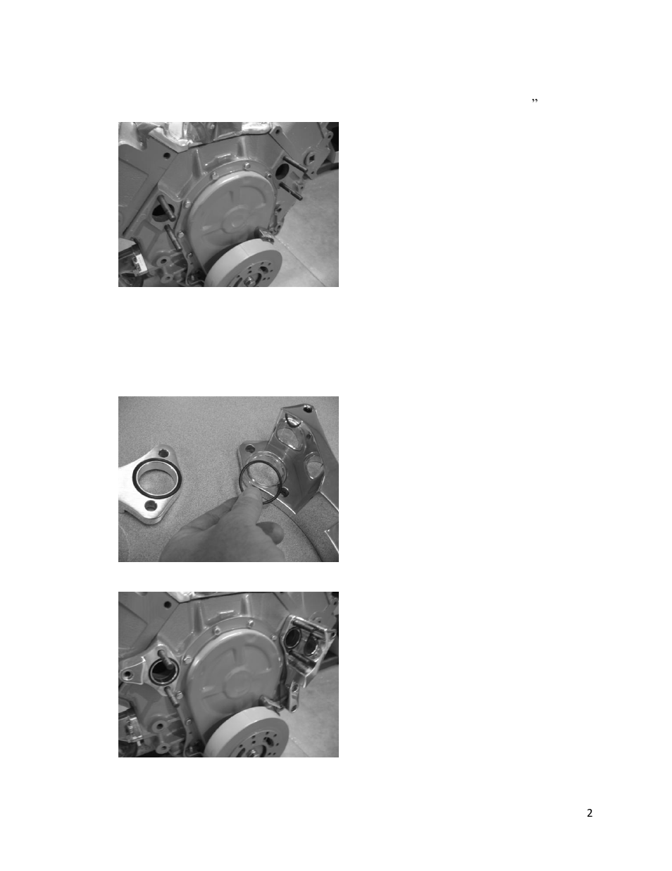 Install mounting studs, Install compressor and alternator brackets | Eddie Motorsports MS107-50 User Manual | Page 2 / 10