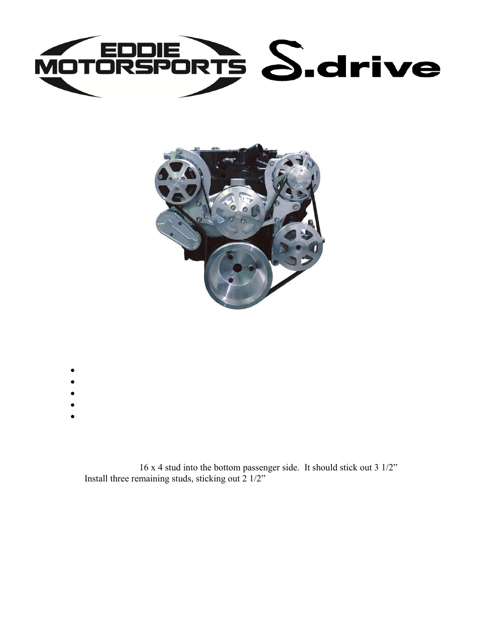 Eddie Motorsports MS107-55 User Manual | 10 pages