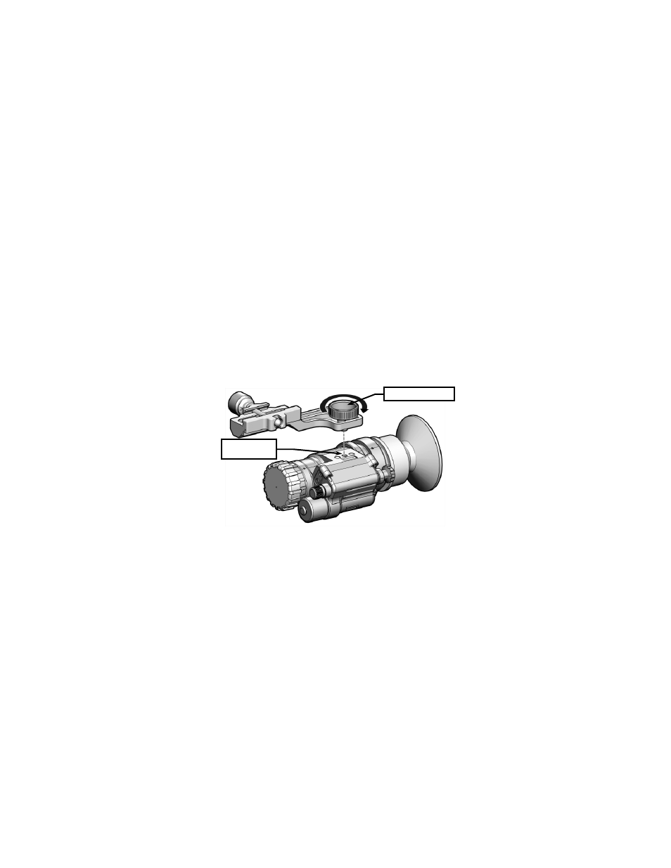 Figure 2-9 weapon mount assembly installation | EOTech M914 (AN/PVS-14) Monocular Night Vision Device User Manual | Page 32 / 56