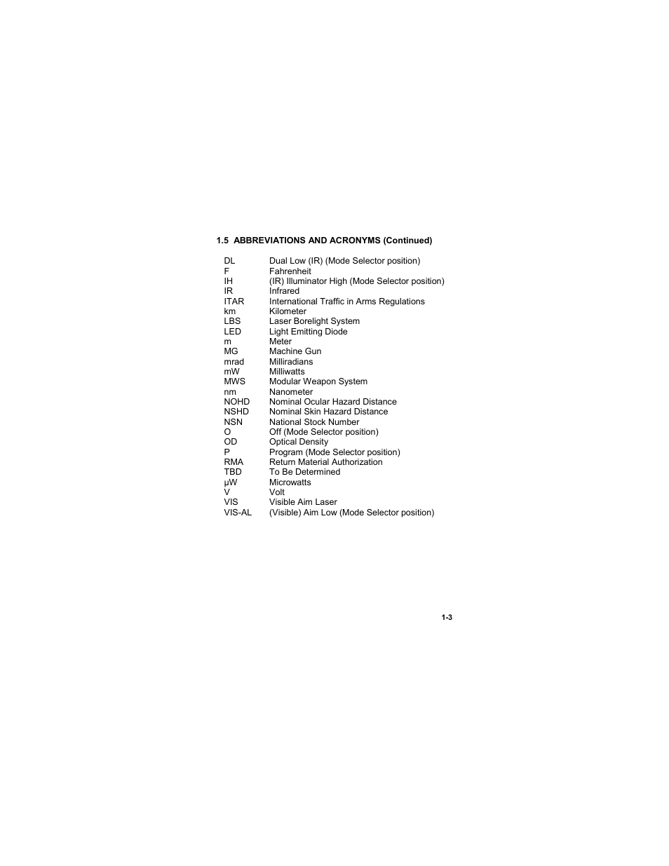 EOTech ATPIAL (AN/PEQ-15) - ADVANCED TARGET POINTER ILLUMINATOR AIMING LIGHT User Manual | Page 15 / 70