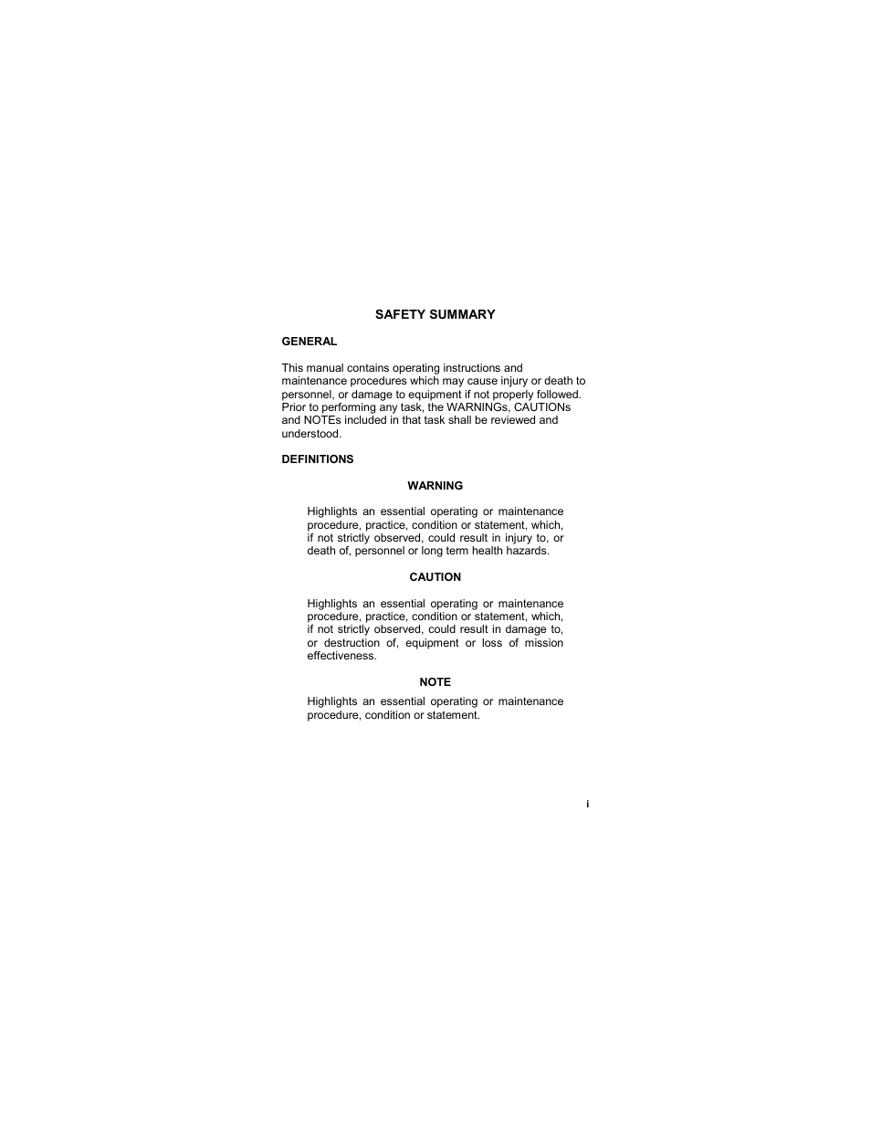 Safety summary | EOTech ATPIAL (AN/PEQ-15) - ADVANCED TARGET POINTER ILLUMINATOR AIMING LIGHT User Manual | Page 3 / 70