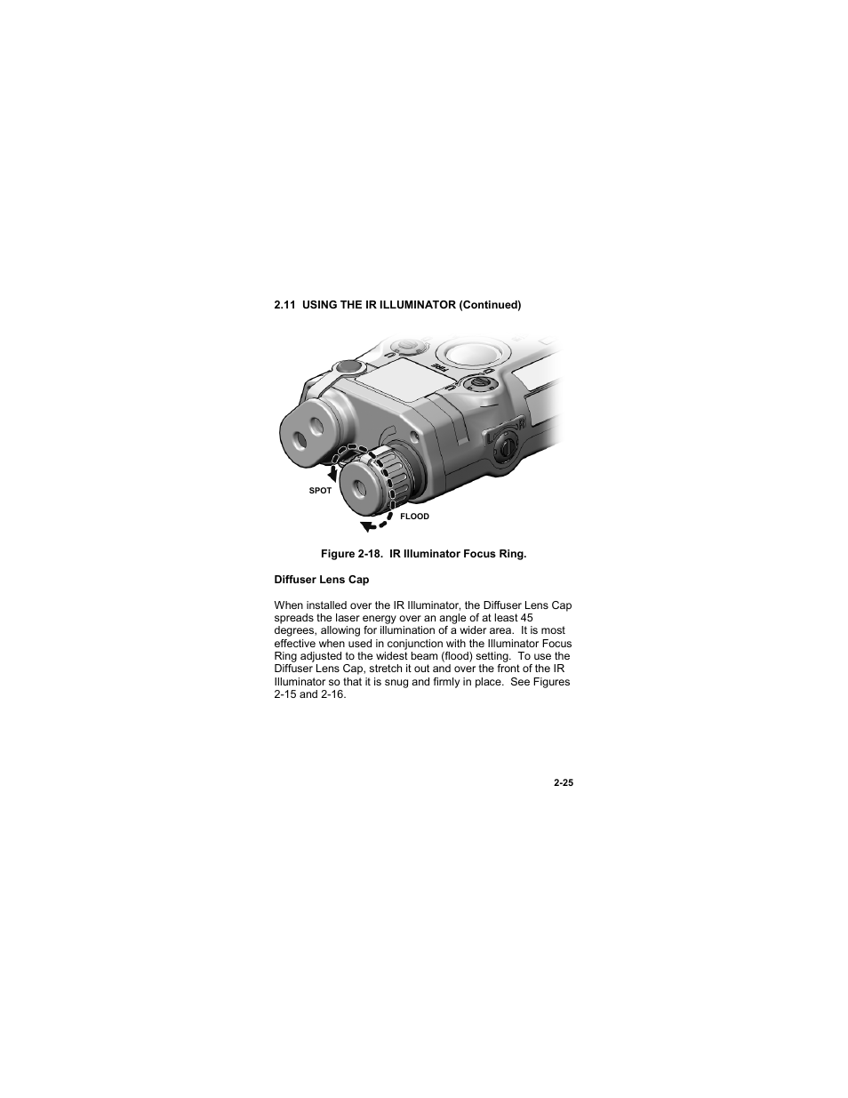 Figure 2-18. ir illuminator focus ring | EOTech ATPIAL (AN/PEQ-15) - ADVANCED TARGET POINTER ILLUMINATOR AIMING LIGHT User Manual | Page 47 / 70