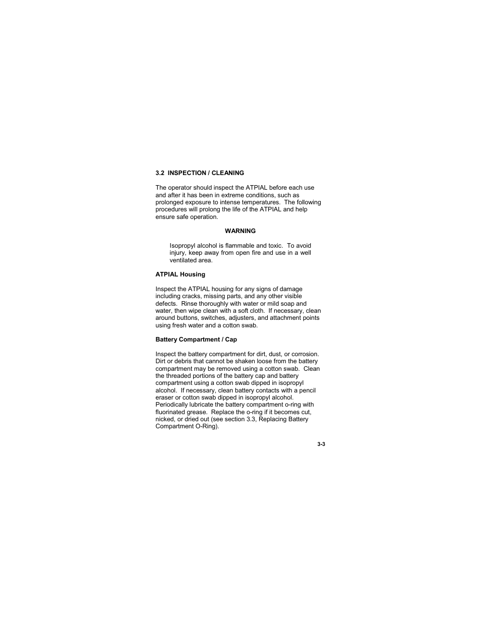 2 inspection / cleaning, 2 inspection / cleaning -3 | EOTech ATPIAL (AN/PEQ-15) - ADVANCED TARGET POINTER ILLUMINATOR AIMING LIGHT User Manual | Page 53 / 70