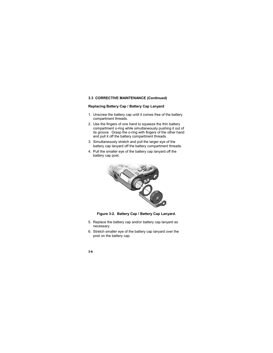 Figure 3-2. battery cap / battery cap lanyard | EOTech ATPIAL (AN/PEQ-15) - ADVANCED TARGET POINTER ILLUMINATOR AIMING LIGHT User Manual | Page 56 / 70