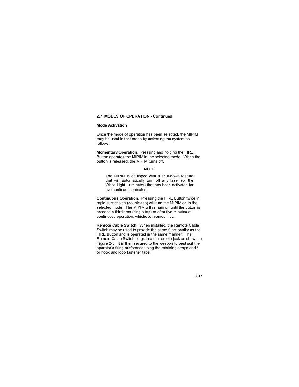 EOTech MIPIM (AN/PEQ-16B) - Mini Integrated Pointer Illuminator Module User Manual | Page 43 / 74