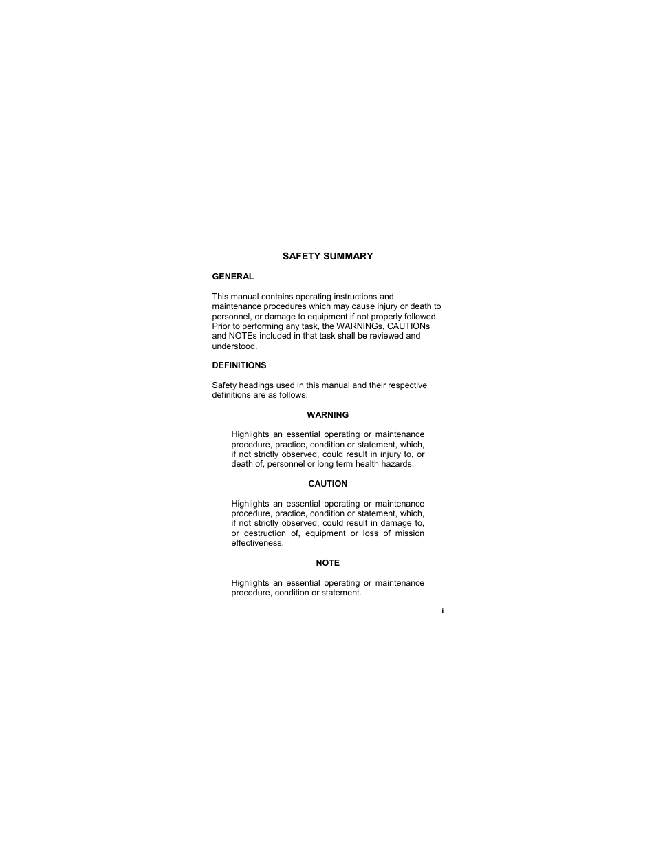 Safety summary | EOTech MTM Mini-Thermal Monocular User Manual | Page 3 / 68