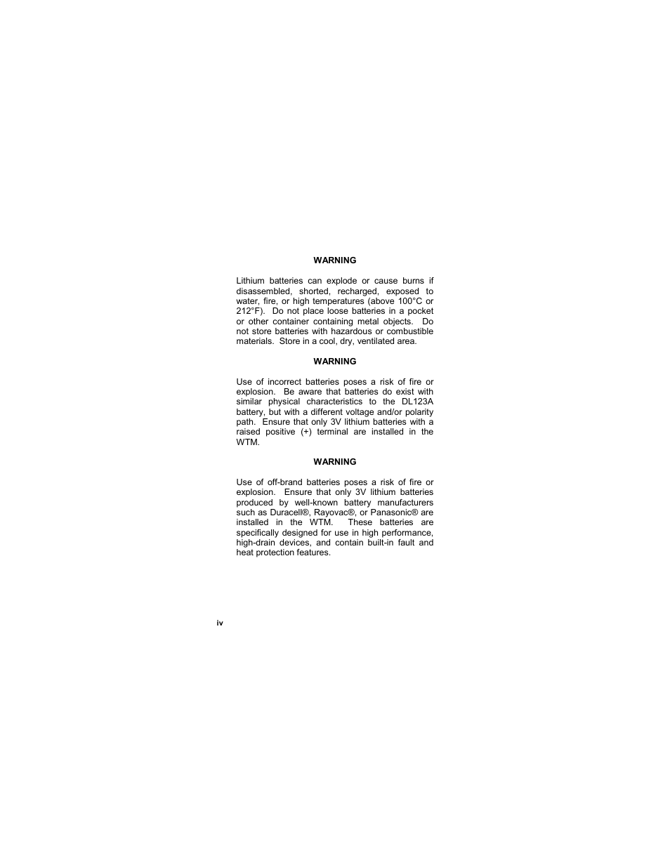 EOTech MTM Mini-Thermal Monocular User Manual | Page 6 / 68